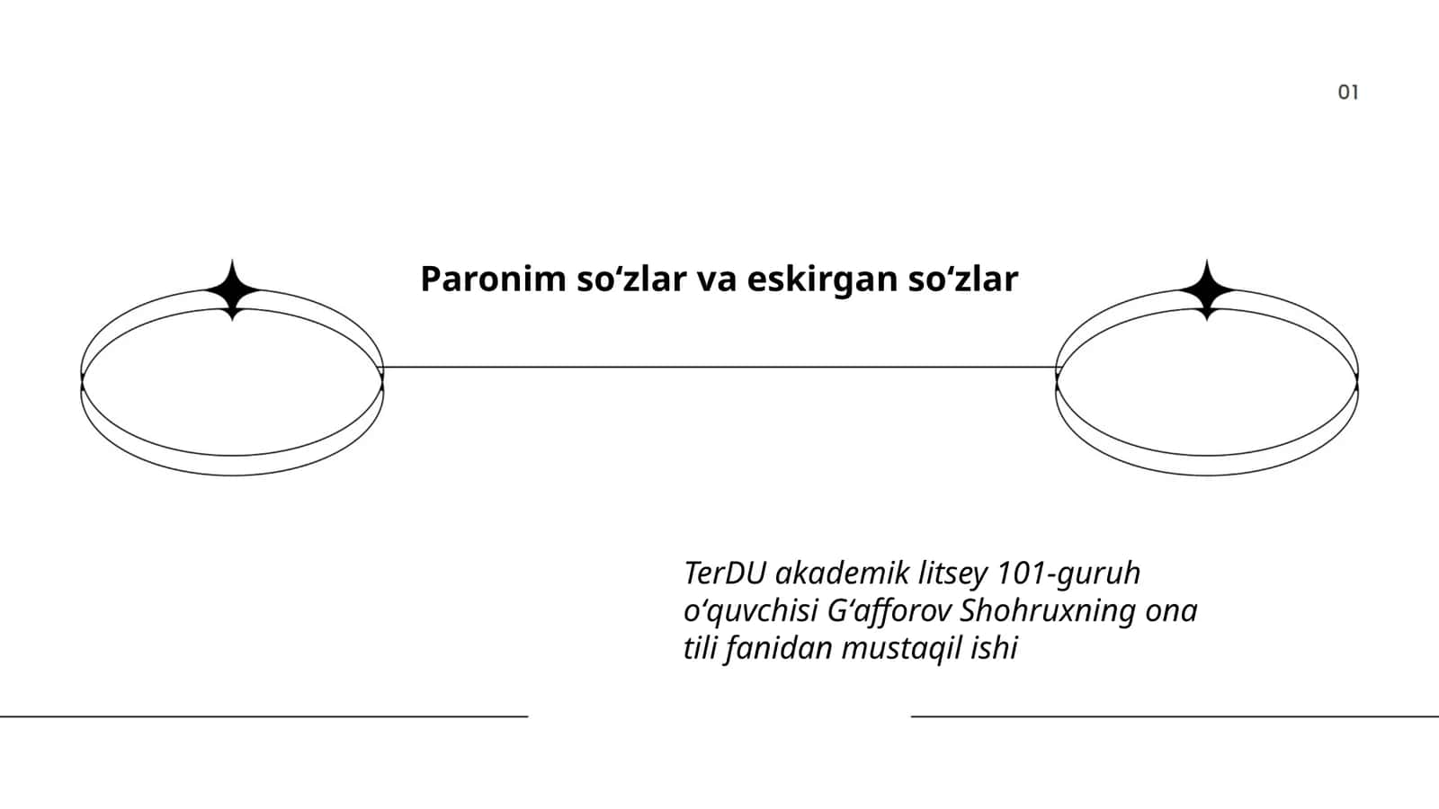 Paronim soʻzlar va eskirgan soʻzlar