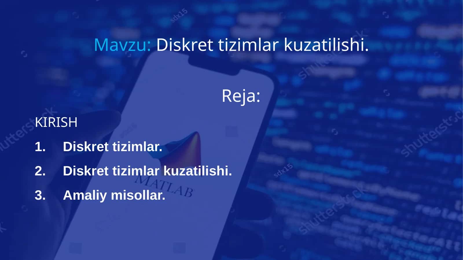 Diskret tizimlar kuzatilishi