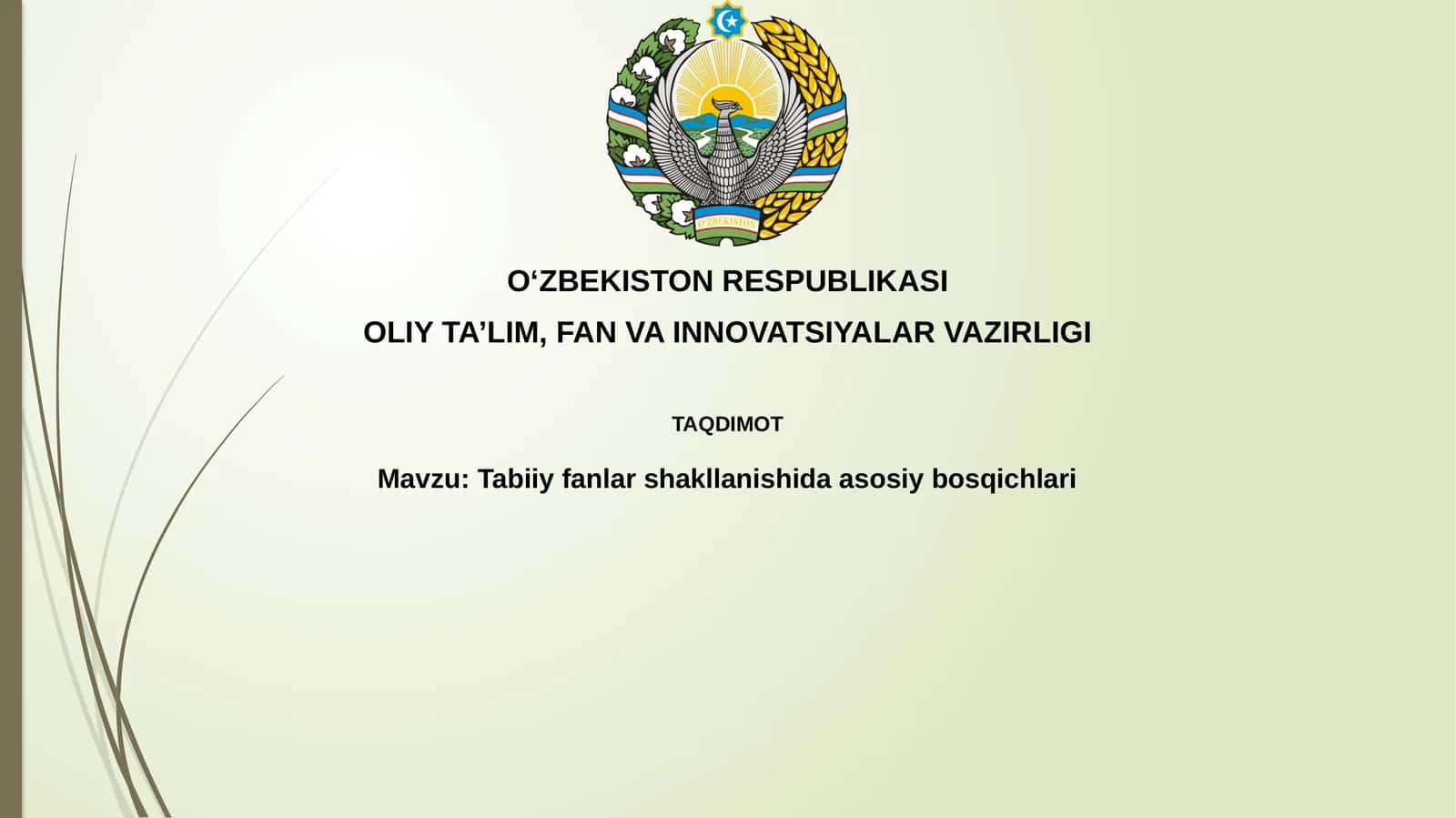 Asosiy bosqichlar: Qadimgi davrdan Uyg'onishgacha