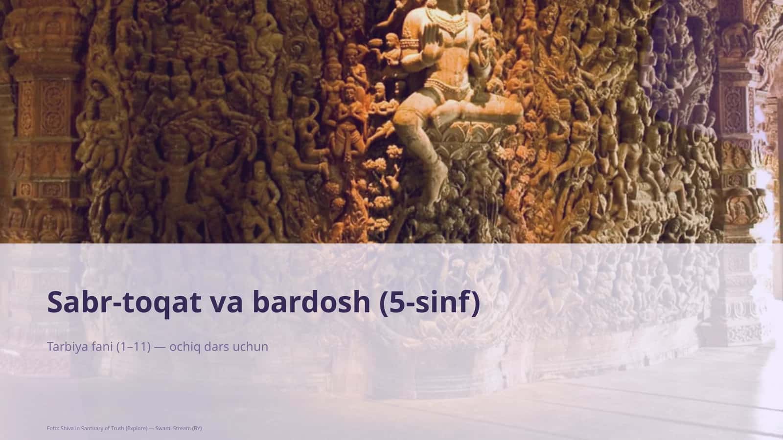 Sabr-toqat va bardosh (5-sinf)