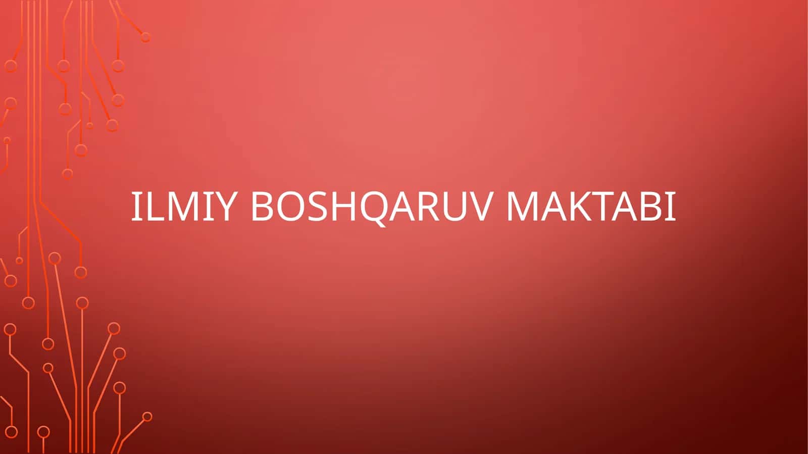 Ilmiy boshqaruv maktabi