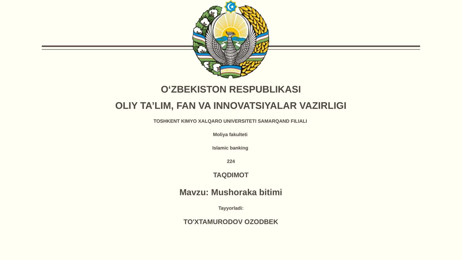 Mushoraka bitimi