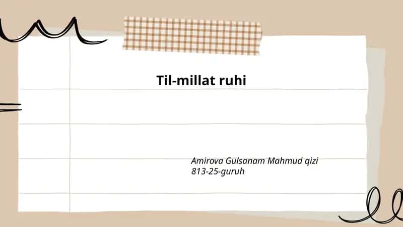 Til-millat ruhi