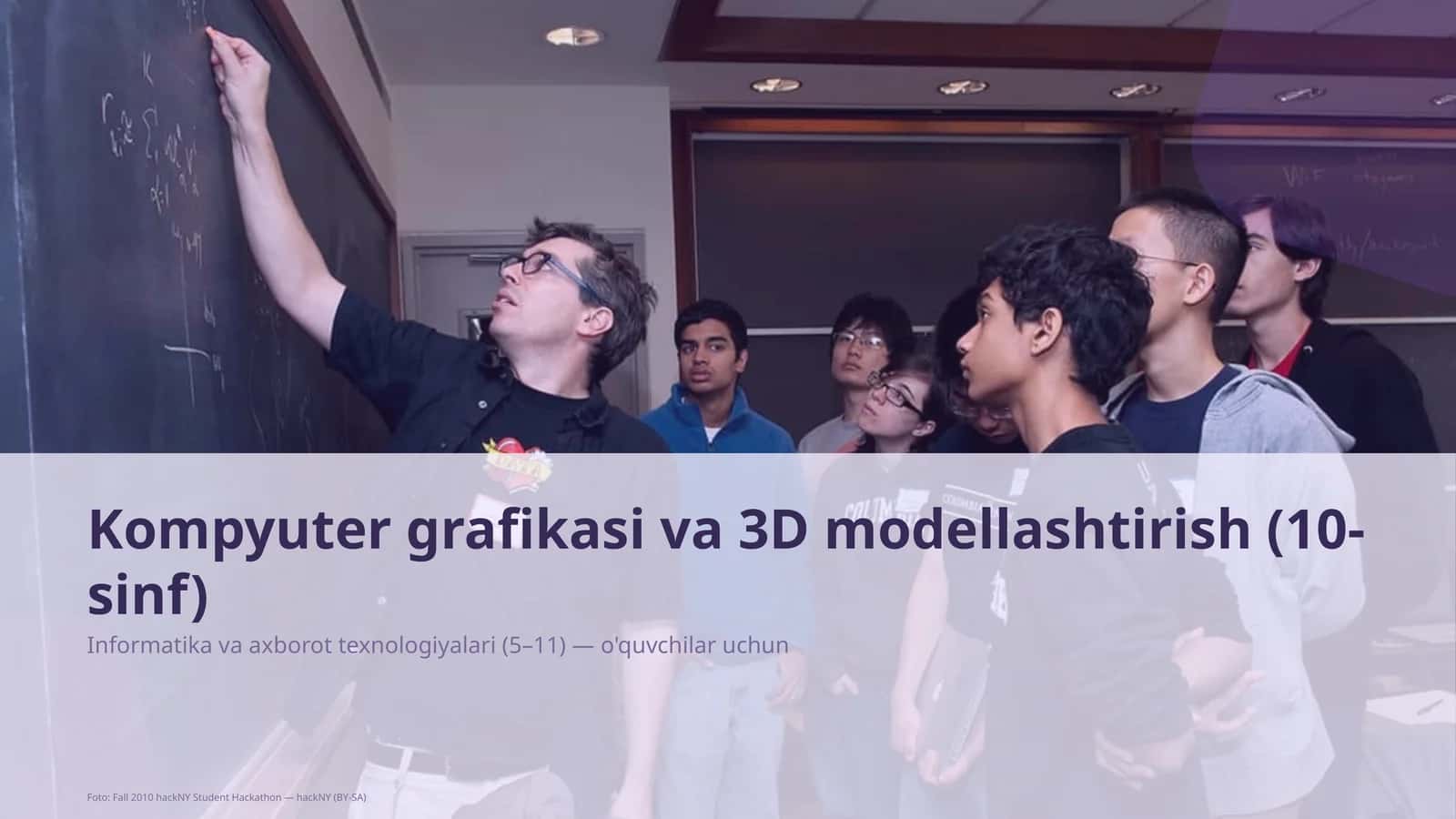 Informatika va axborot texnologiyalari (5–11) — o'quvchilar uchun