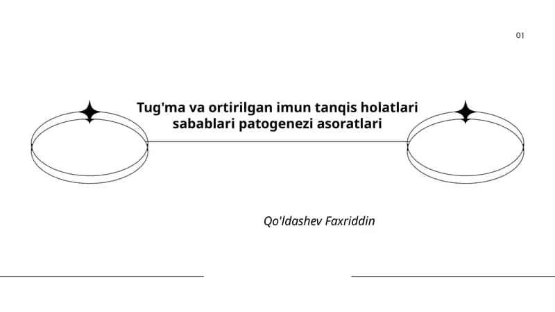 Tug'ma va ortirilgan imun tanqis holatlari sabablari patogenezi asoratlari