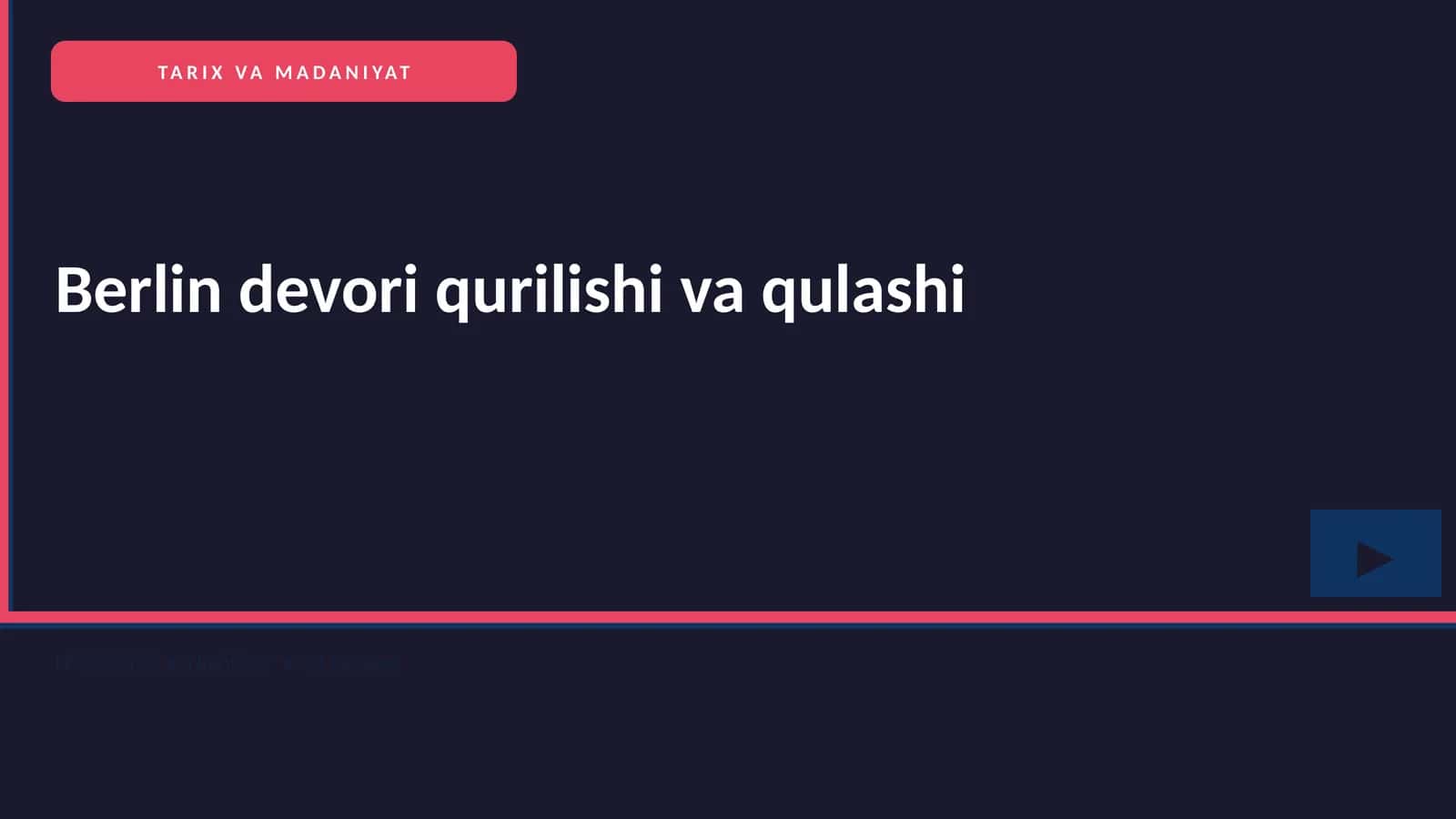 Berlin devori qurilishi va qulashi