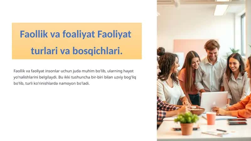 Faollik va Faoliyat