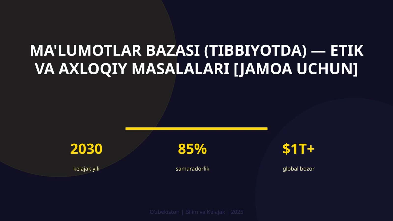 Ma'lumotlar bazasi (tibbiyotda) — etik va axloqiy masalalari [jamoa uchun]