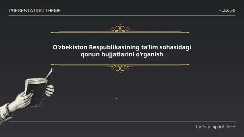 O‘zbekiston Respublikasining Ta’lim to‘g‘risidagi Qonuni