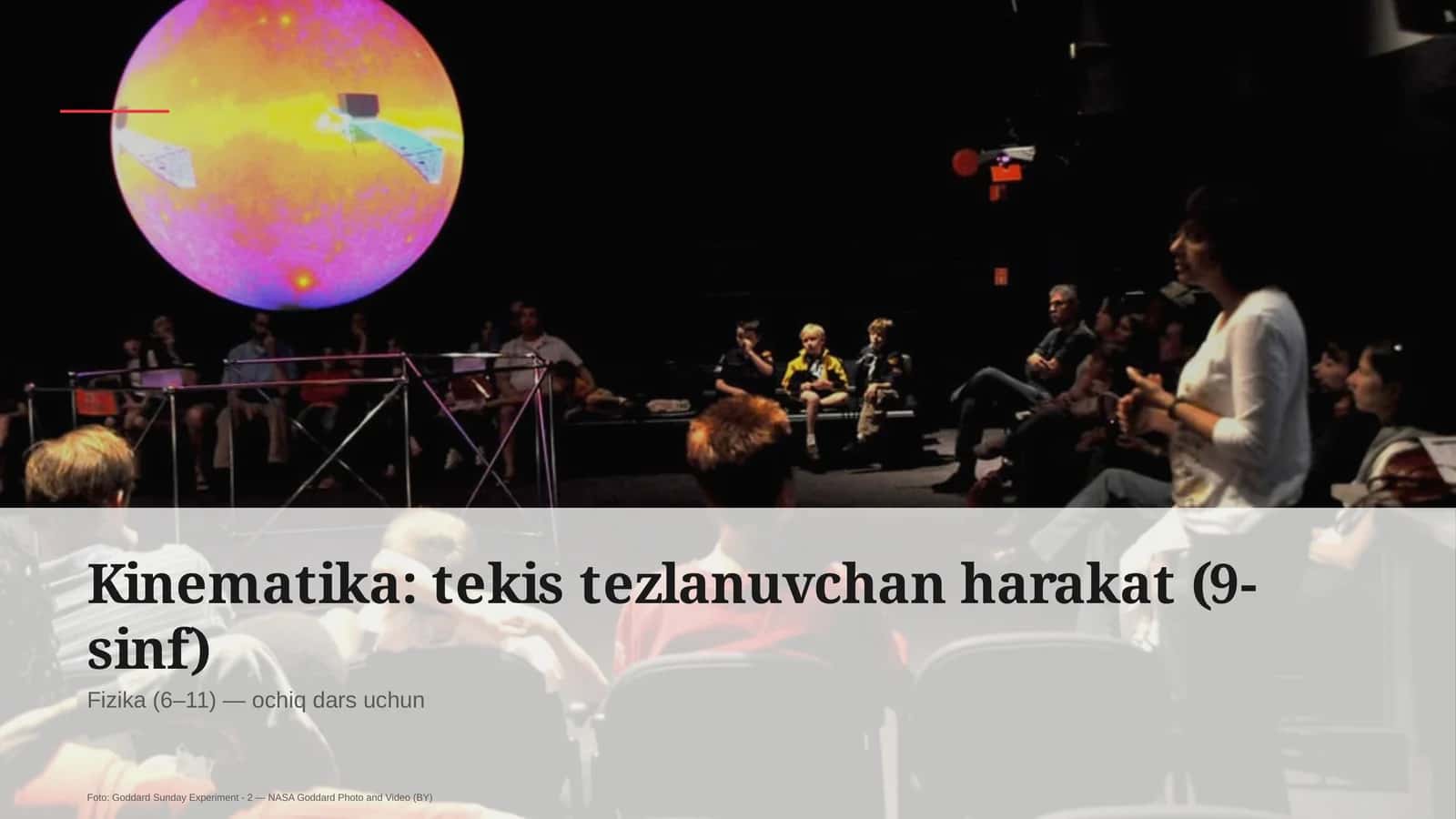 Kinematika: tekis tezlanuvchan harakat (9-sinf)