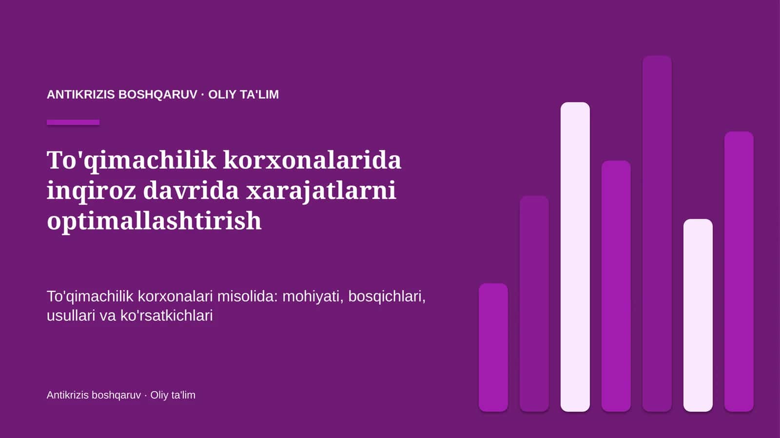 to'qimachilik korxonalarida inqiroz davrida xarajatlarni optimallashtirish 4080