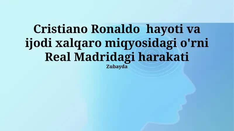 Ronaldo hayoti va ijodi