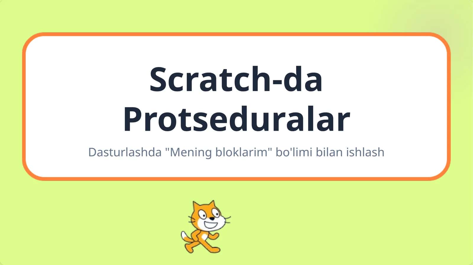 Scratchda protseduralar