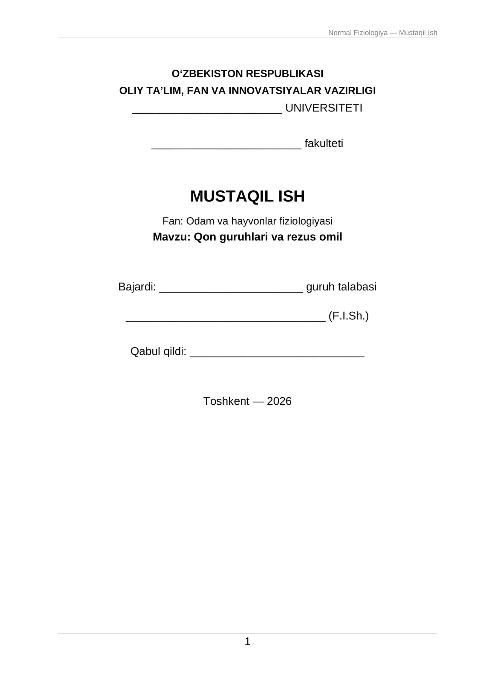 Qon guruhlari va rezus omil