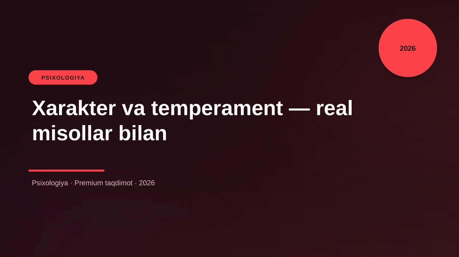Xarakter va temperament — real misollar bilan