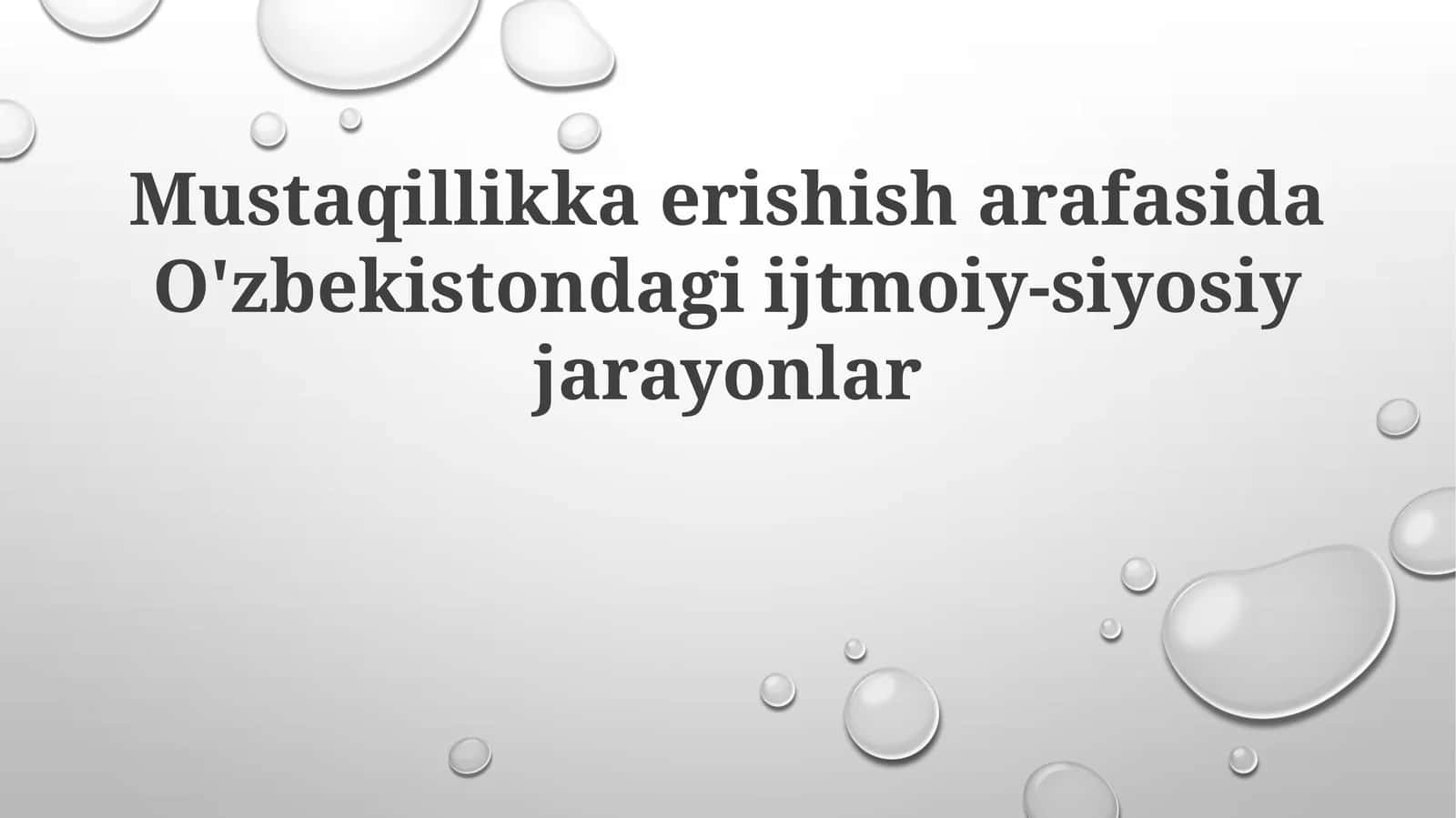 Sovet hokimiyatining merosi va noroziliklar