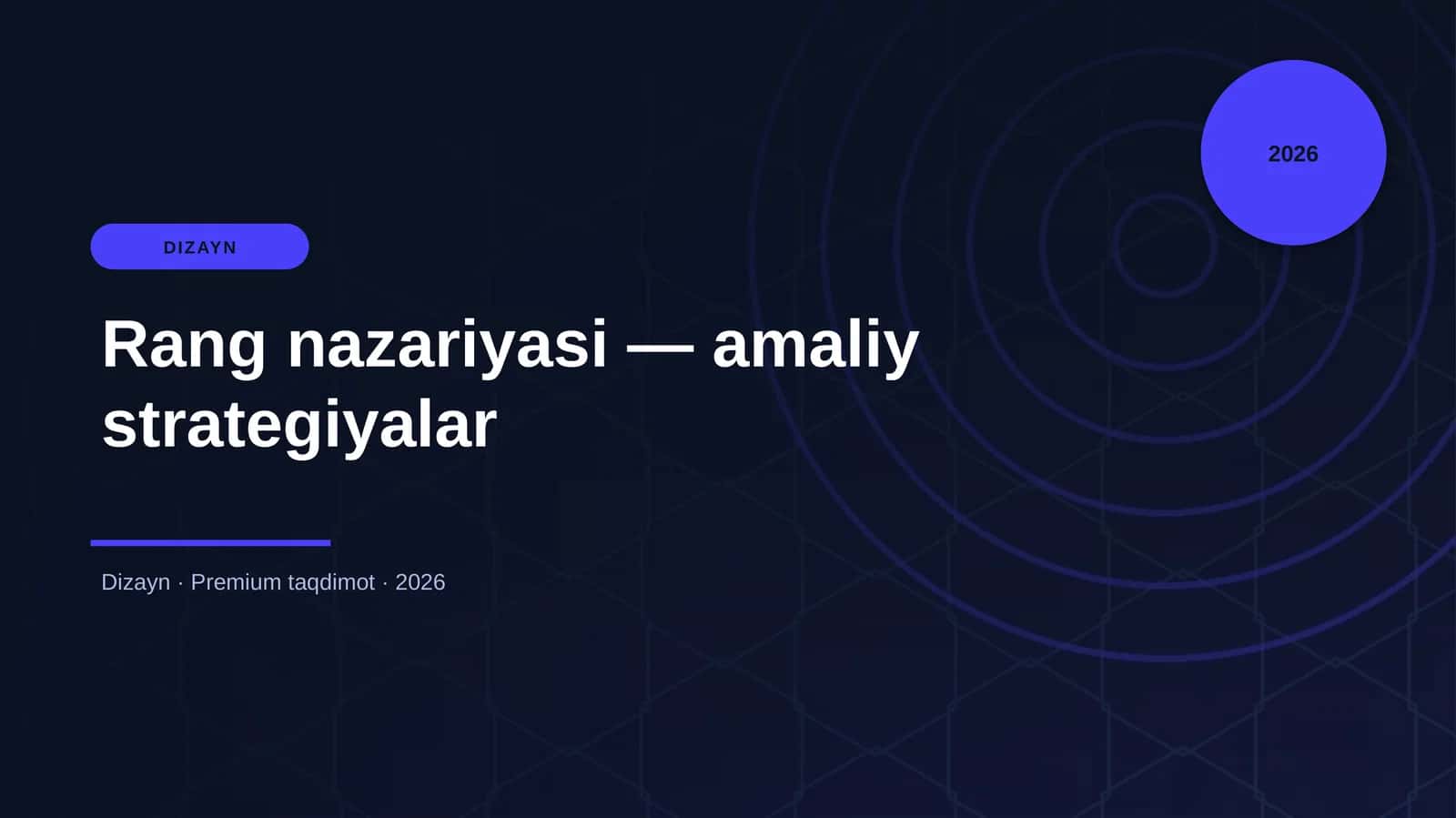 Rang nazariyasi — amaliy strategiyalar