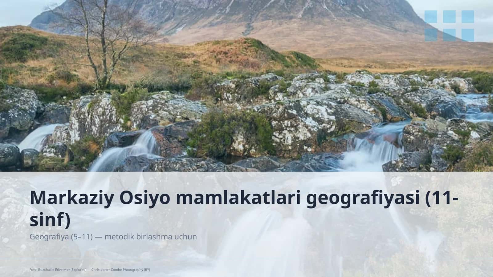 Markaziy Osiyo mamlakatlari geografiyasi (11-sinf)