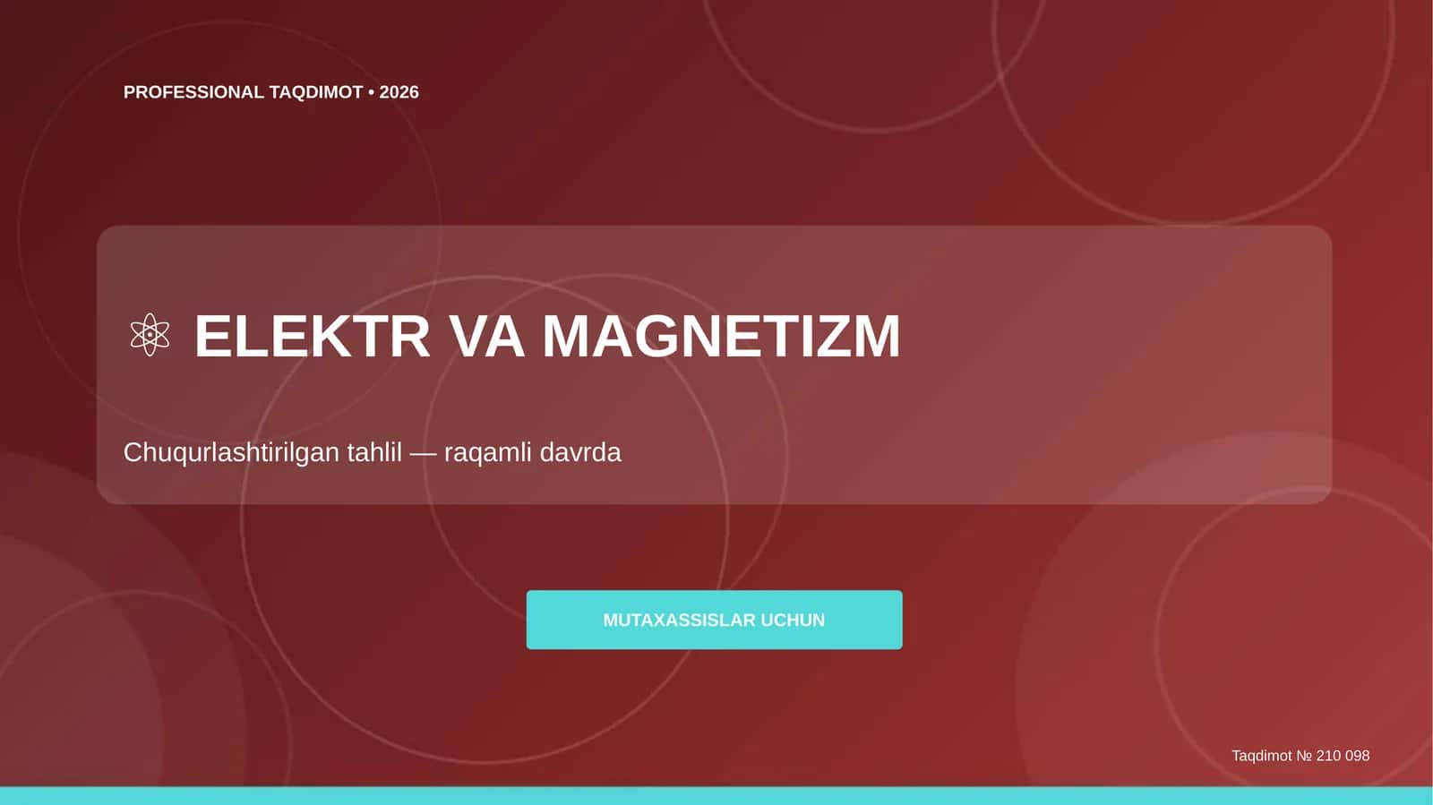 Elektr va magnetizm: chuqurlashtirilgan tahlil (raqamli davrda) [mutaxassislar uchun]