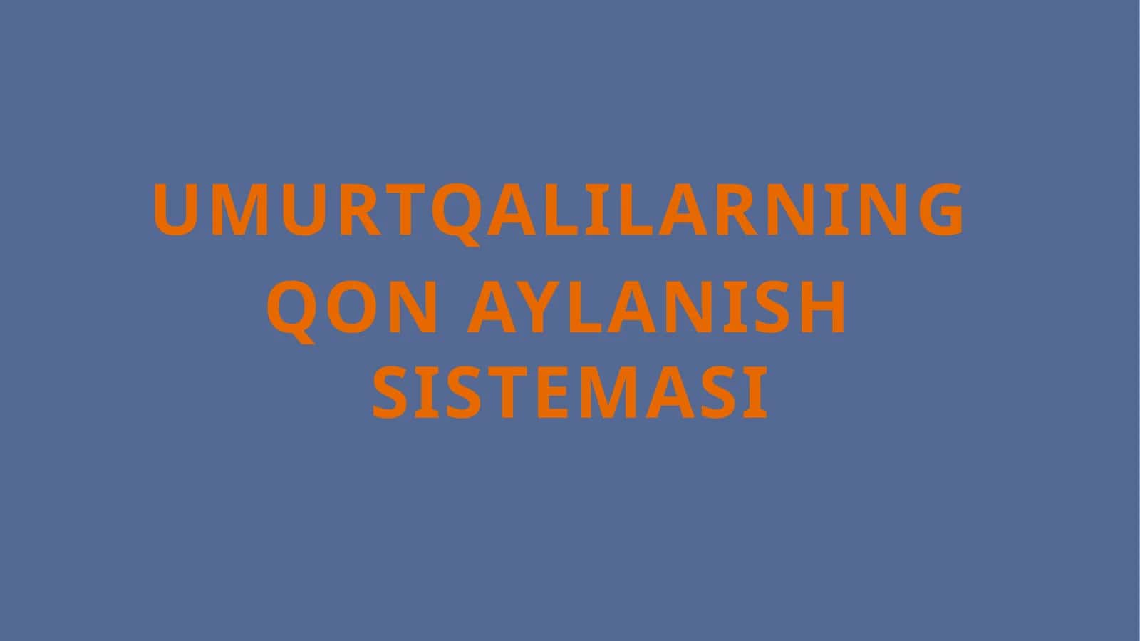 Qon aylanish sistemi