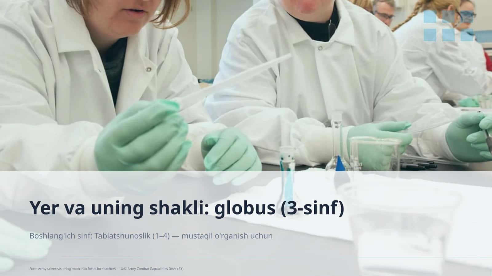 Yer va uning shakli: globus (3-sinf)