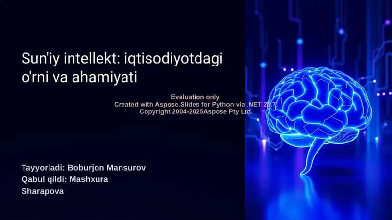 Sun'iy intellekt texnologiyalarining tarixiy rivojlanishi