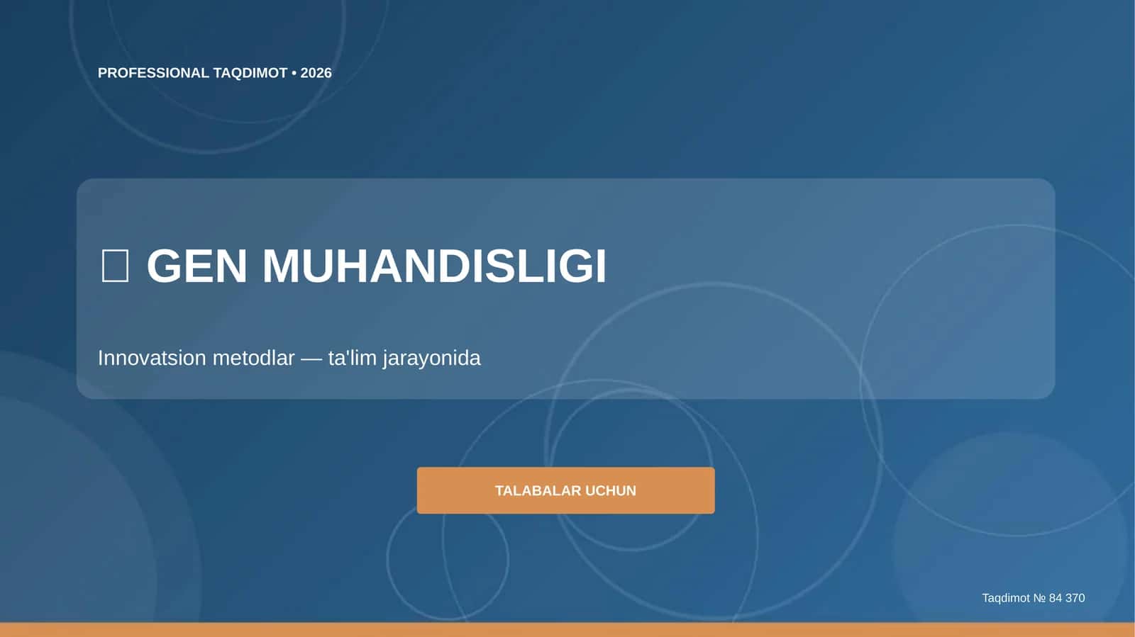 Gen Muhandisligi: Innovatsion Metodlar