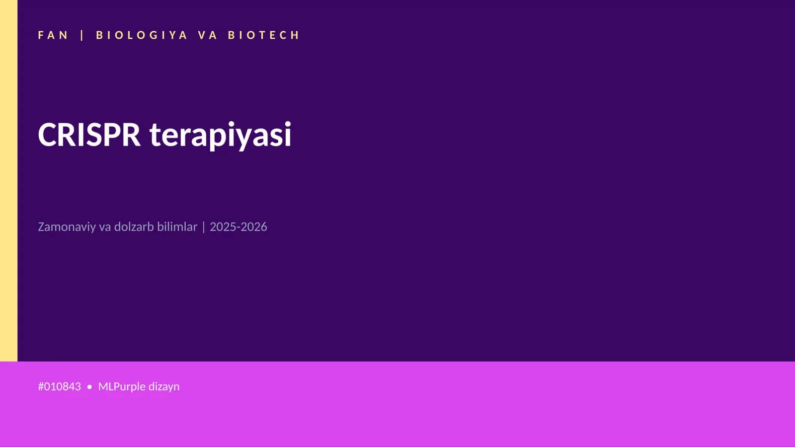 CRISPR terapiyasi