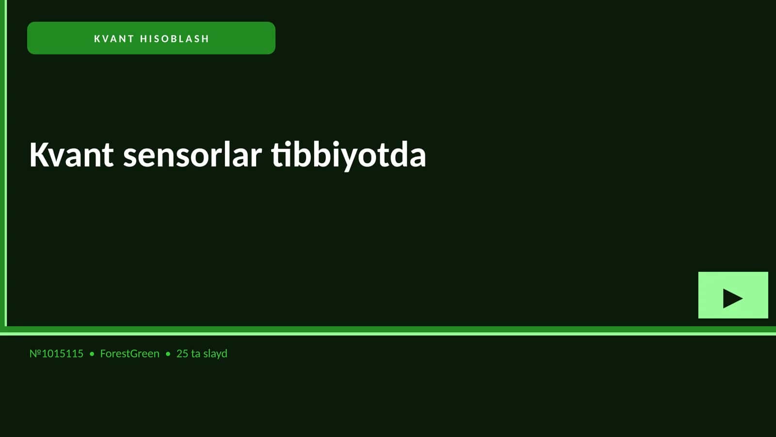 Kvant sensorlar tibbiyotda