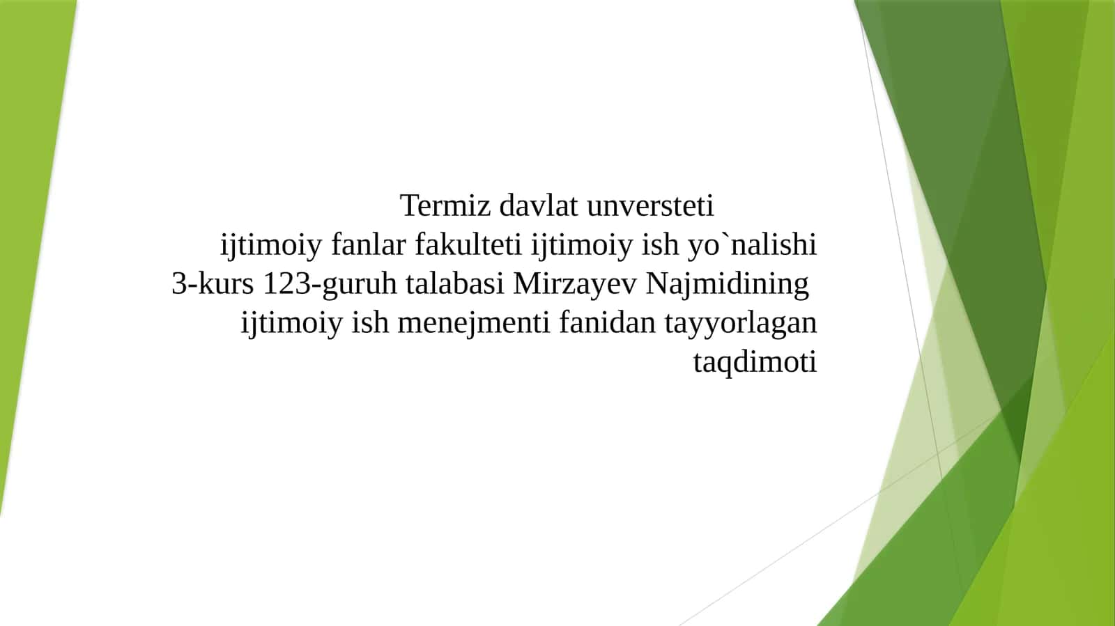 Keys menejment ijtimoiy ishning samarali texnalogiyasi sifatida