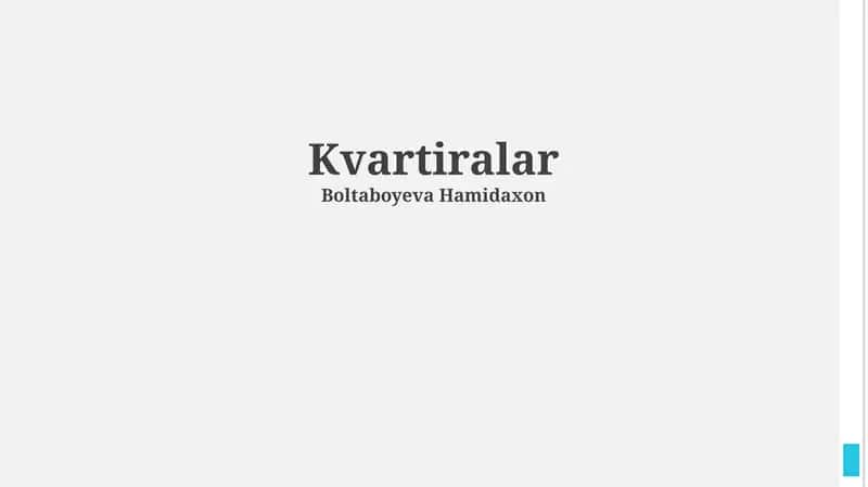 Kvartiralar