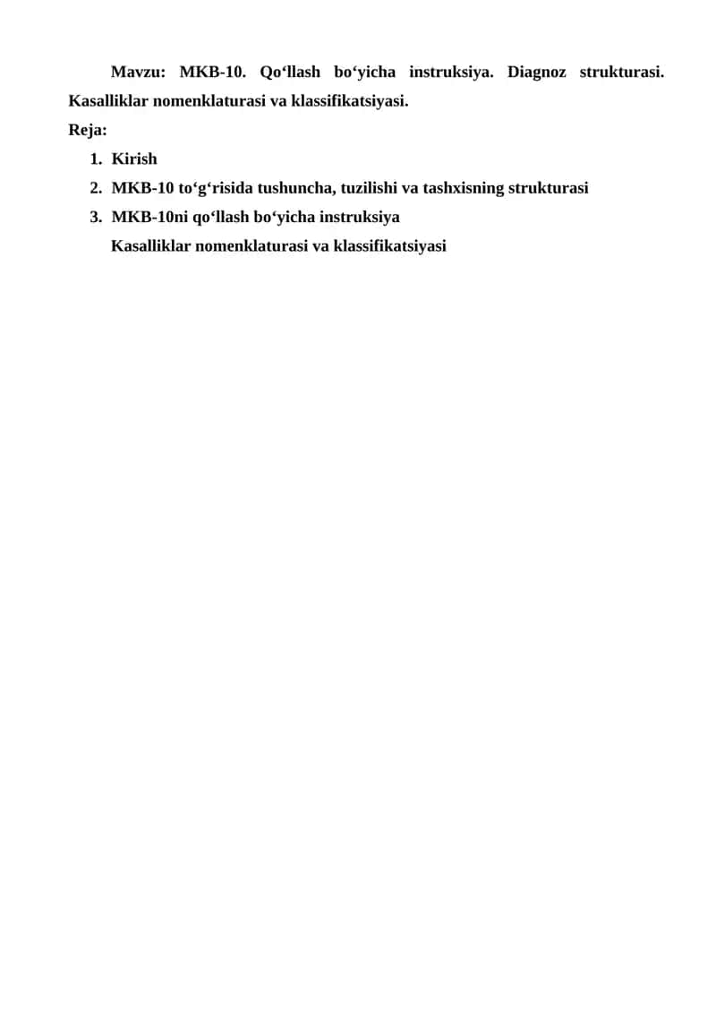 MKB-10 Qo‘llash Bo‘yicha Instruksiya