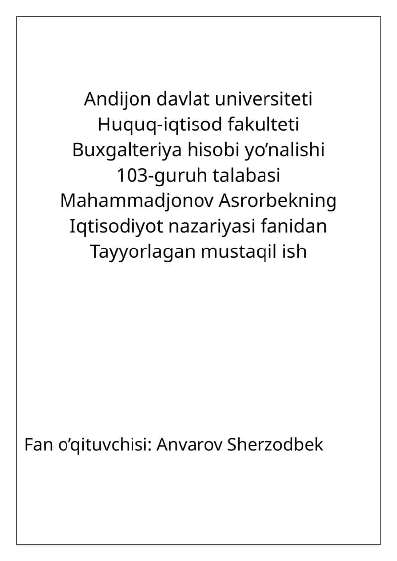 Sartaroshxona faoliyati va bozor munosabati