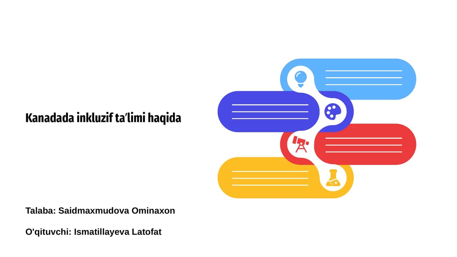 Kanadada inkluzif taʼlimi haqida