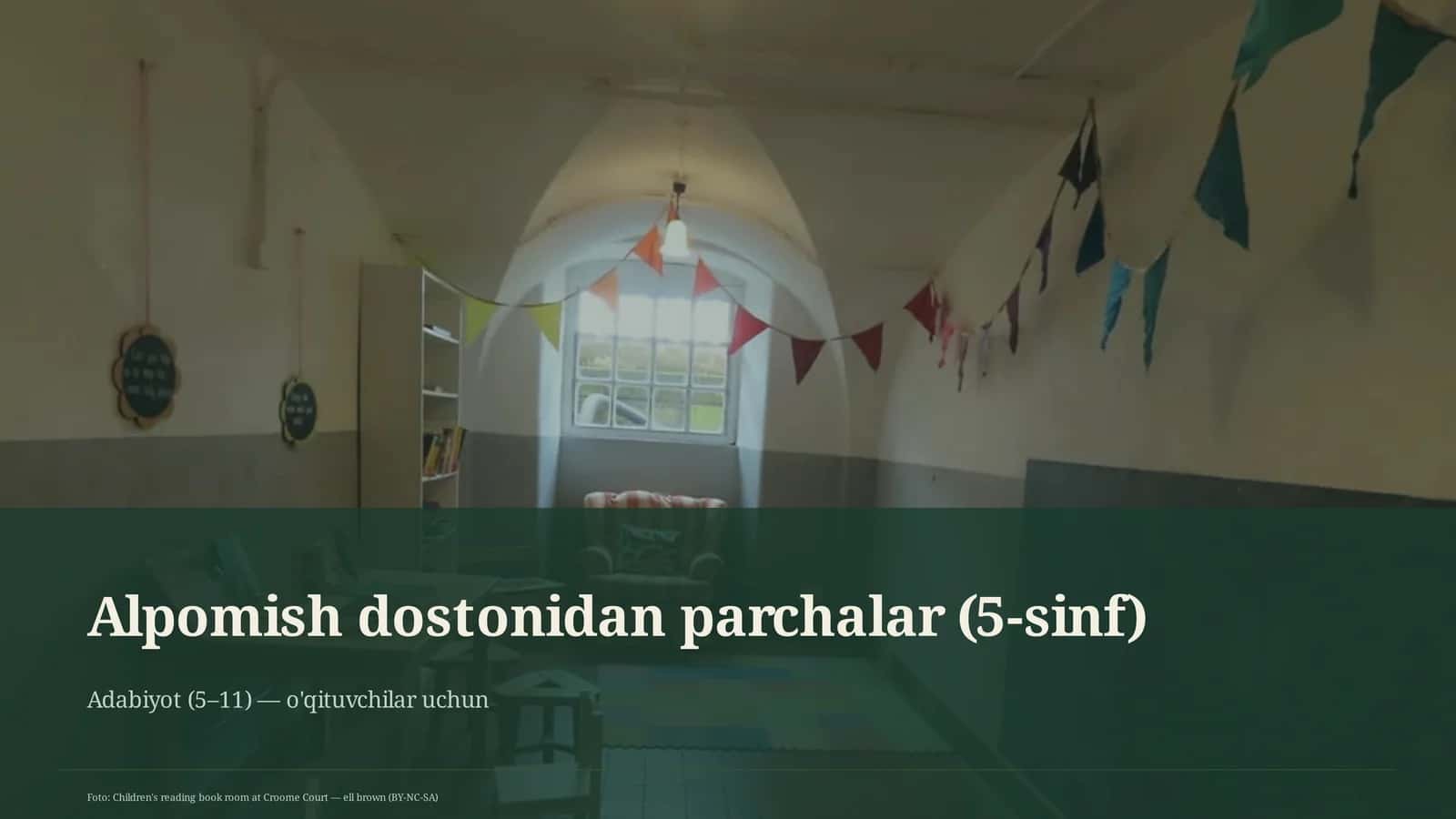 Alpomish dostonidan parchalar (5-sinf)