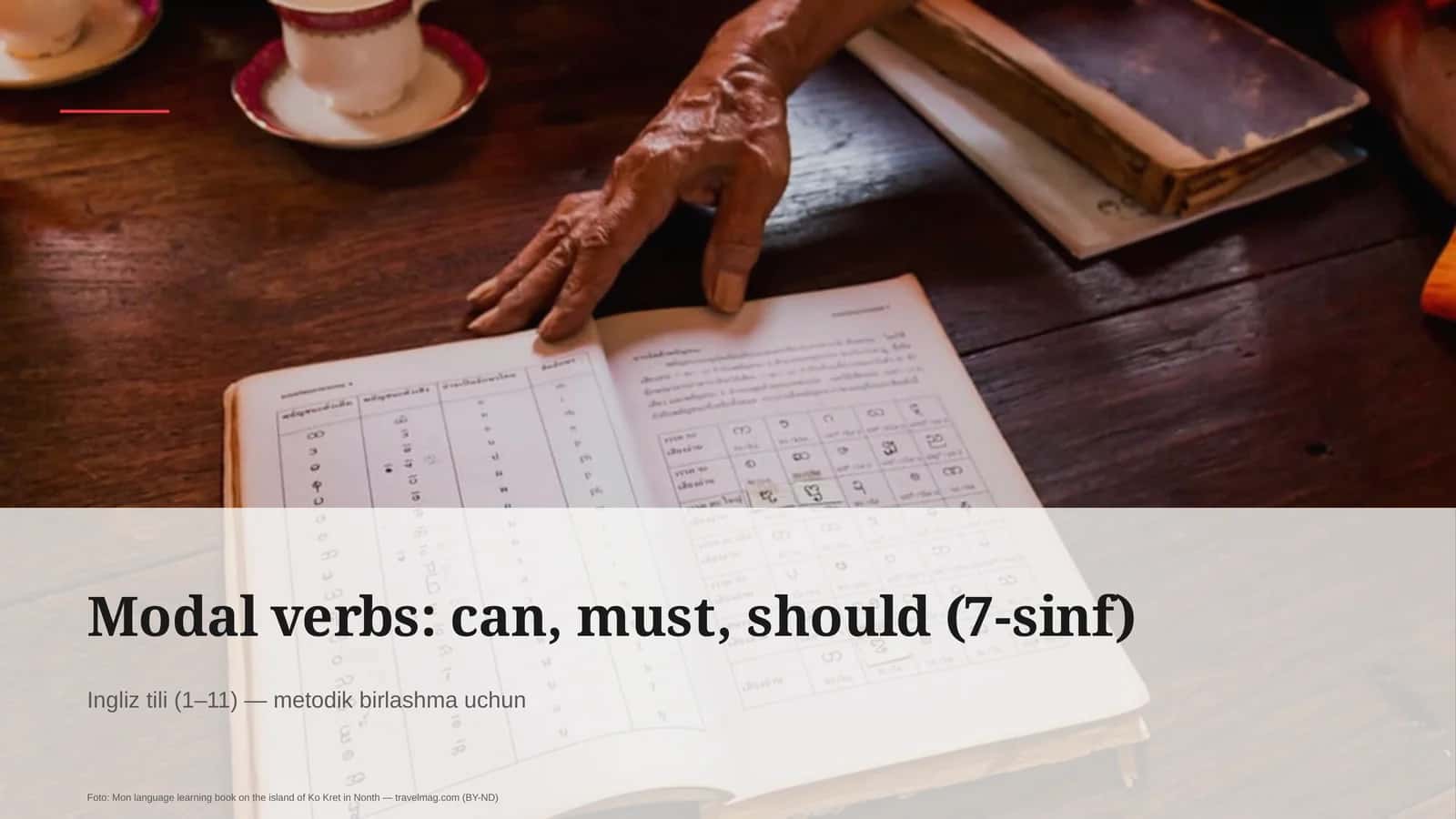 Modal verbs: can, must, should (7-sinf)