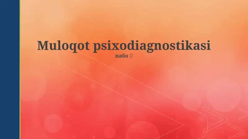 Muloqot psixodiagnostikasi