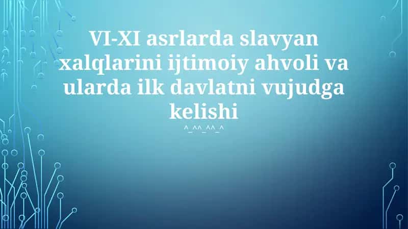Erta slavyan davlatlarining paydo bo'lishi