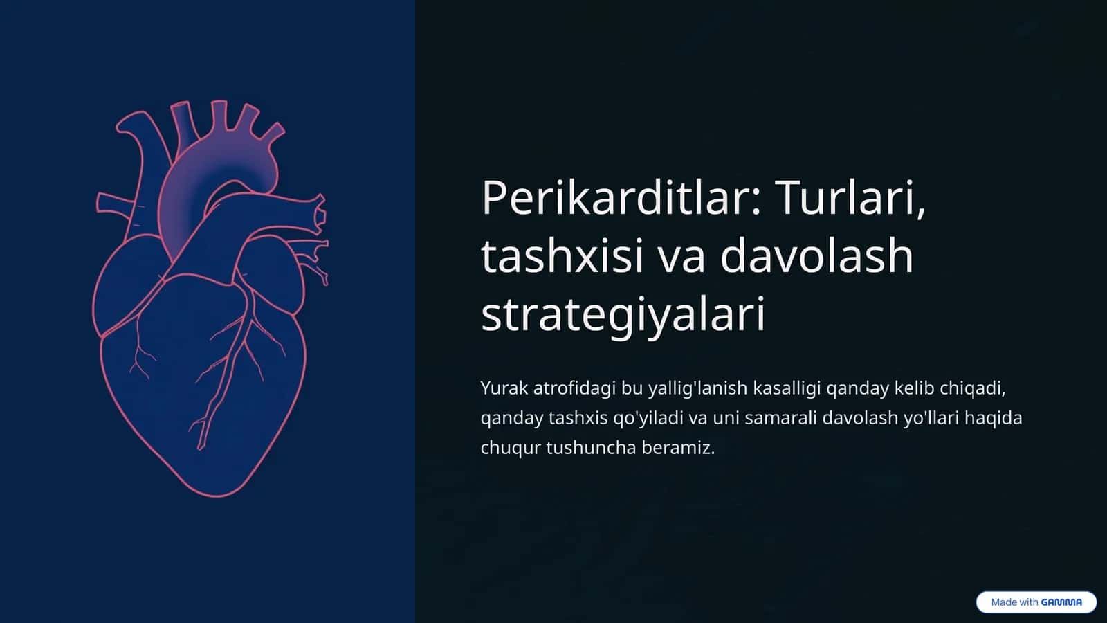 Perikarditlar: Turlari, tashxisi va davolash strategiyalari