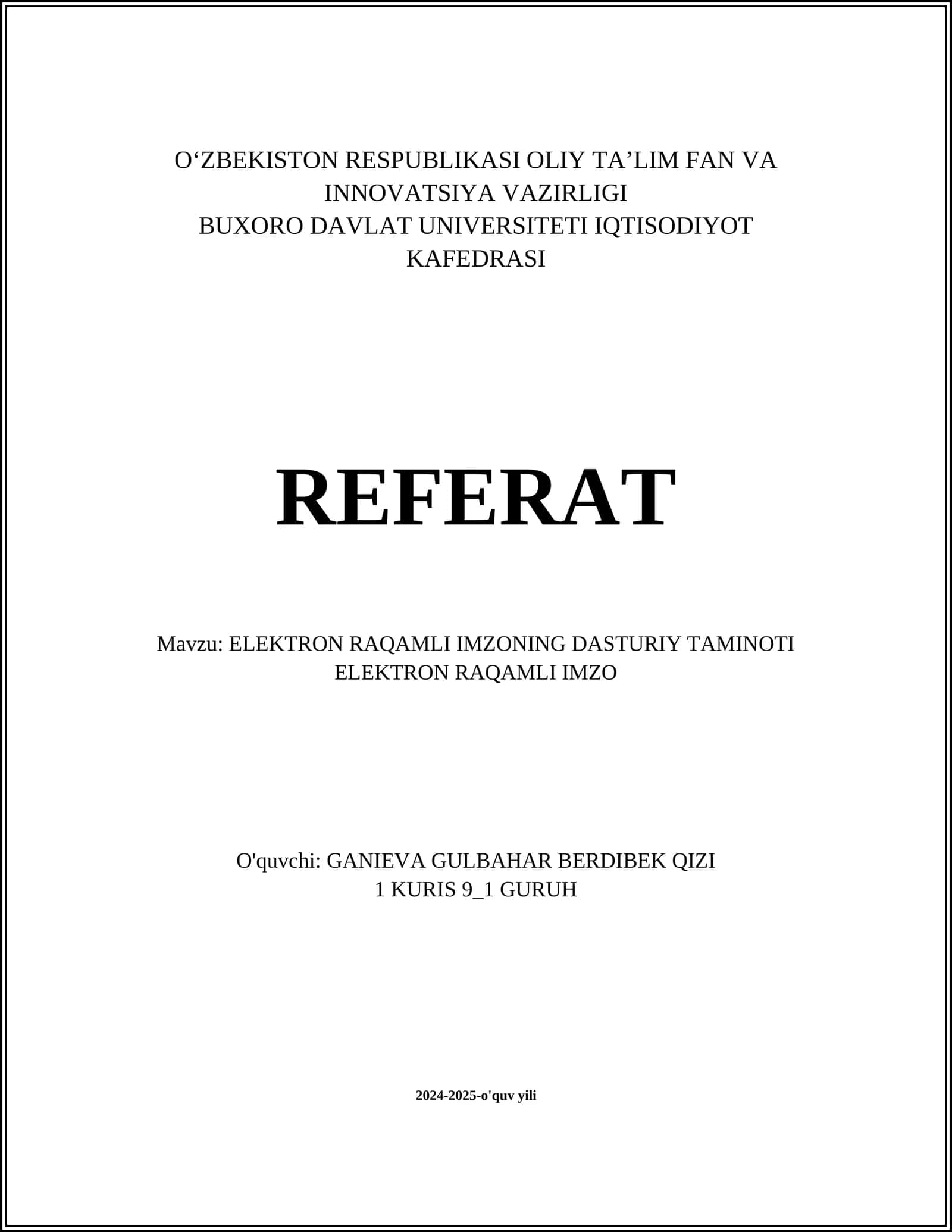 Elektron raqamli imzo