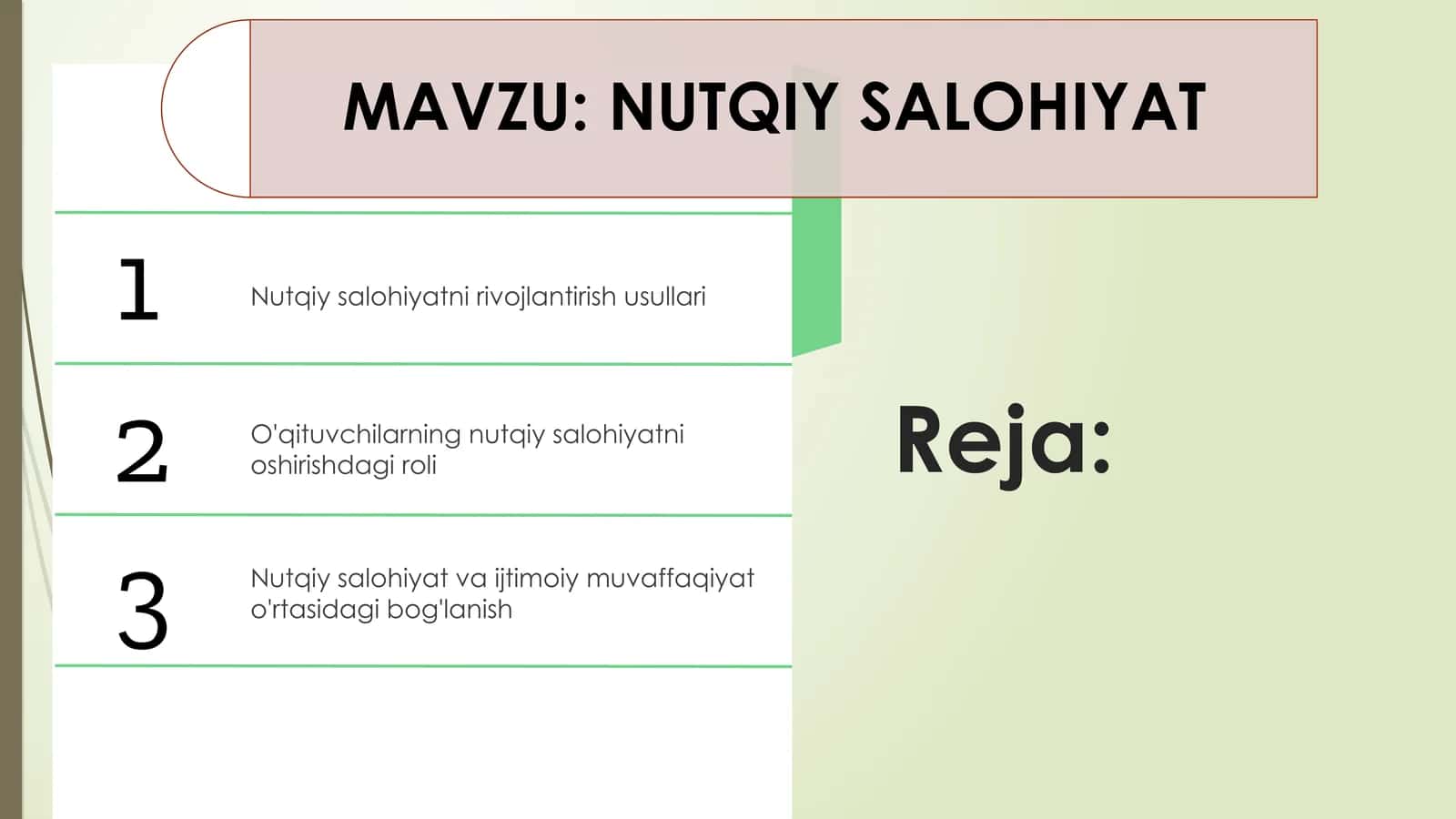 NUTQIY SALOHIYAT