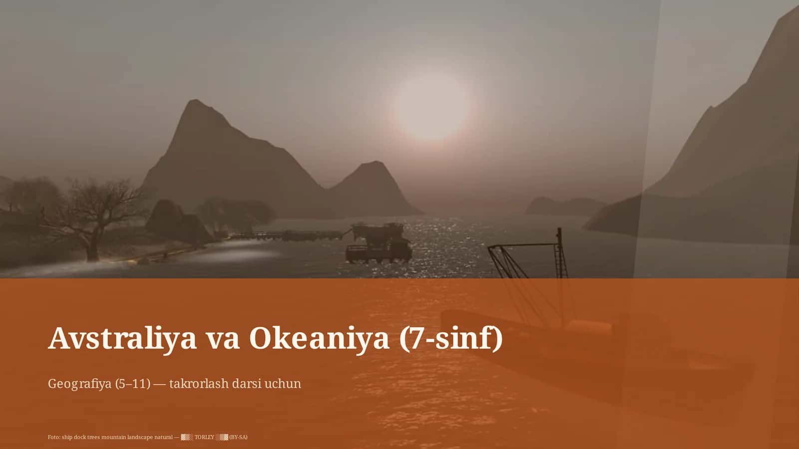 Avstraliya va Okeaniya (7-sinf)