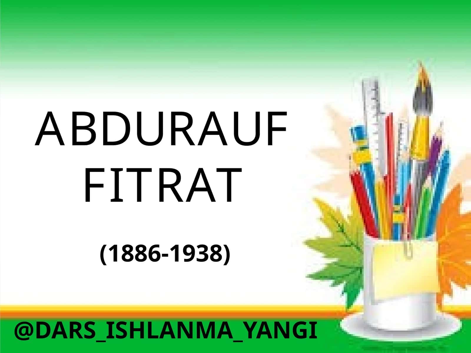 ABDURAUF FITRAT
