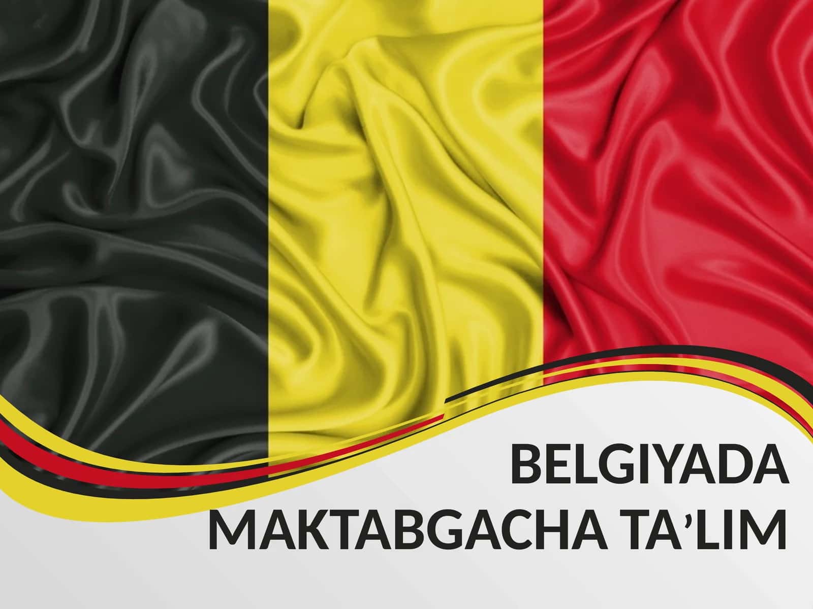 BELGIYADA MAKTABGACHA TA’LIM