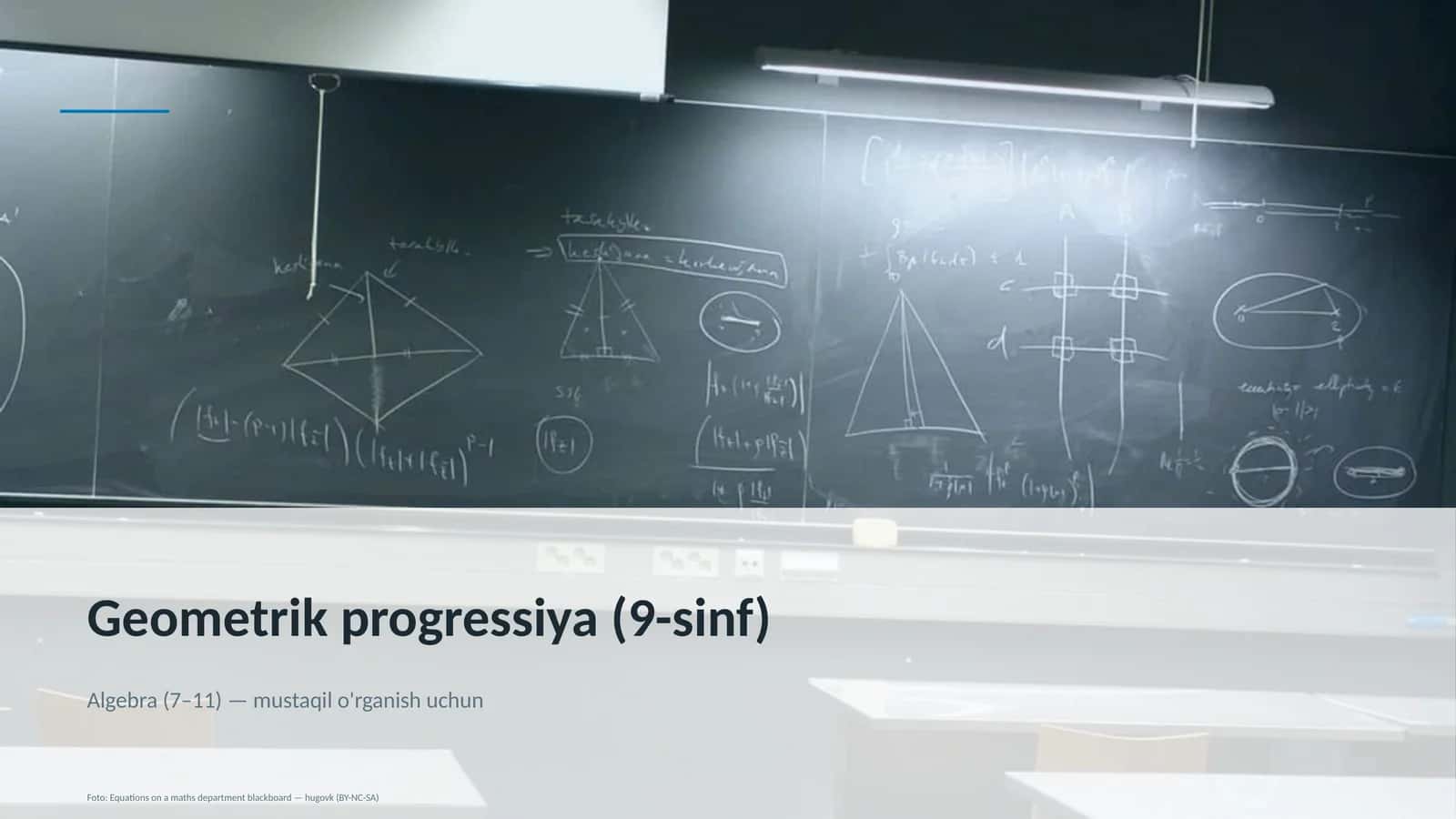 Geometrik progressiya (9-sinf)