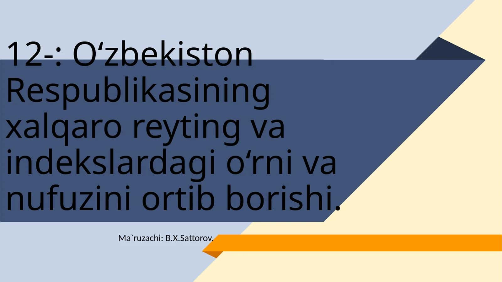 Xalqaroreytingvaindekslarningahamiyati