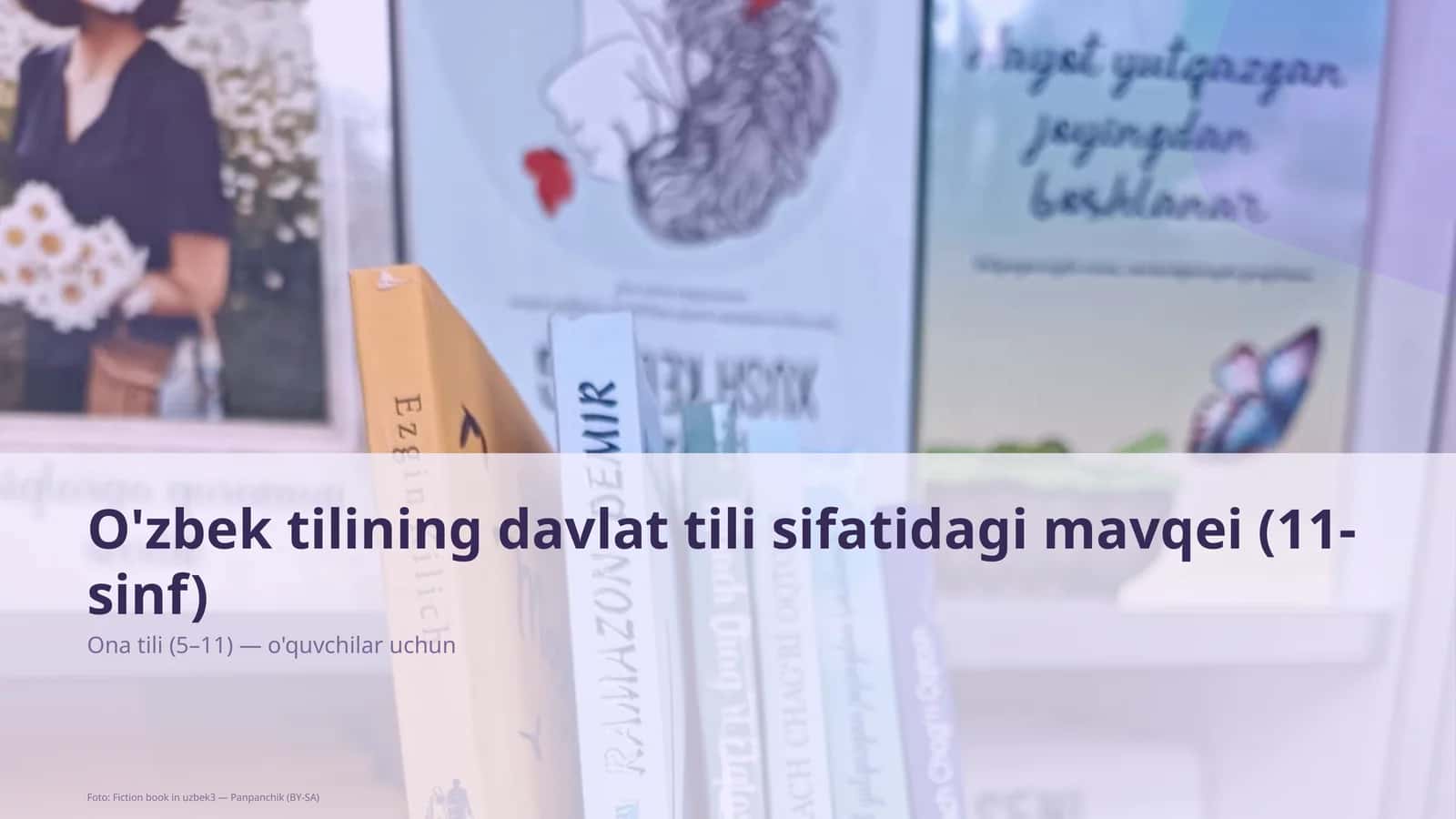 O'zbek tilining davlat tili sifatidagi mavqei (11-sinf)