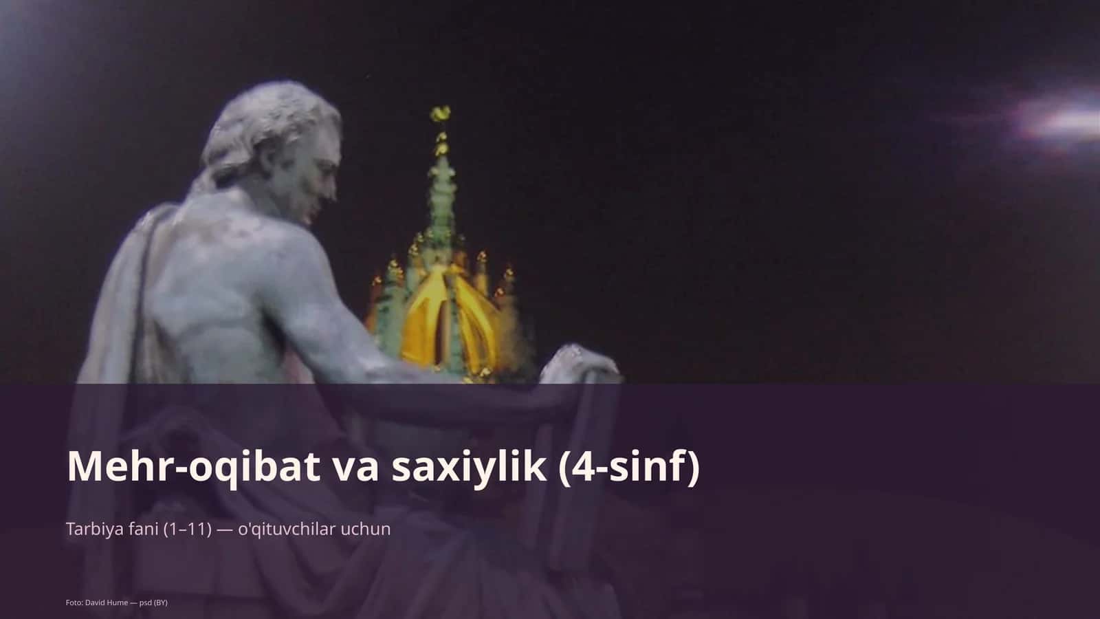 Mehr-oqibat va saxiylik (4-sinf)