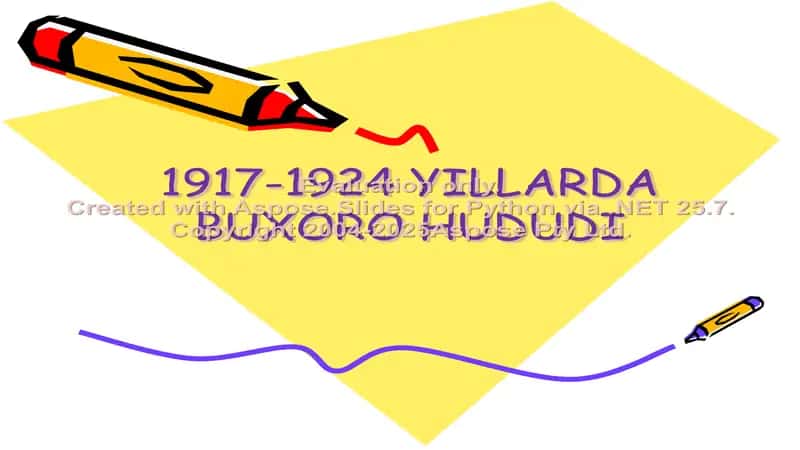 1917-1924 YILLARDA BUXORO HUDUDI