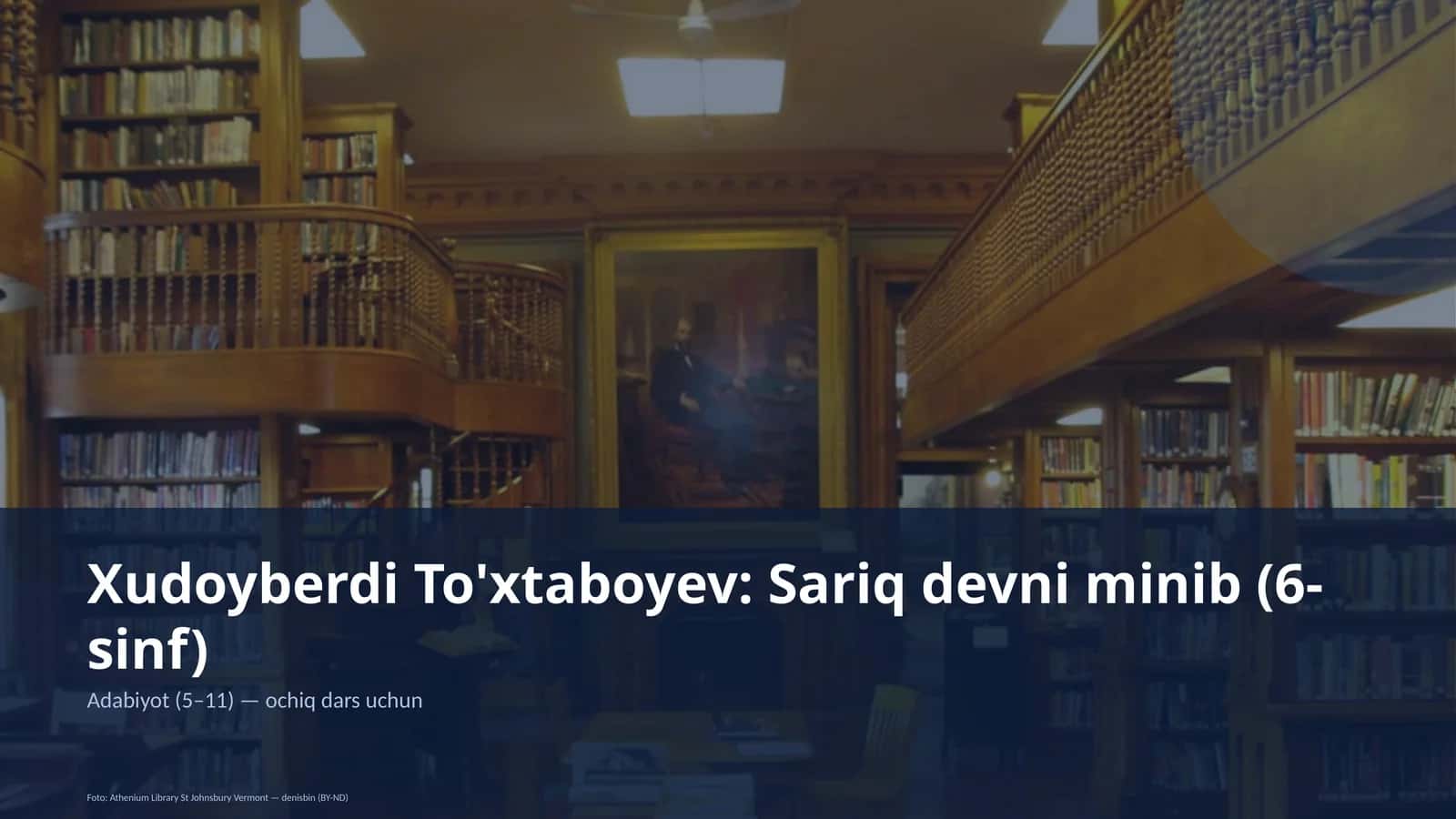 Xudoyberdi To'xtaboyev: Sariq devni minib (6-sinf)